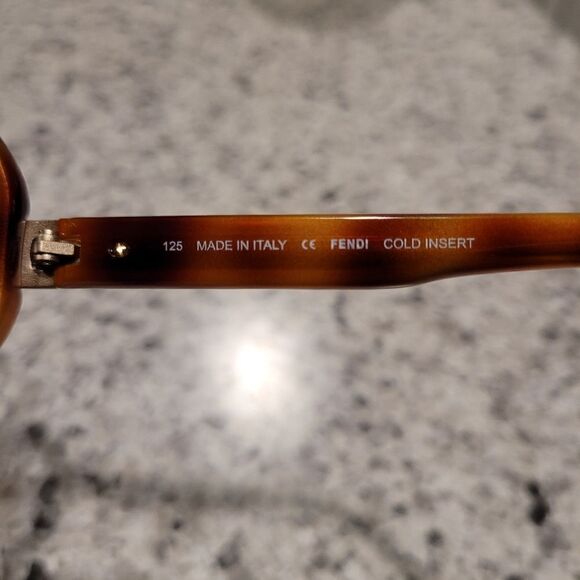 Fendi Authentic Sunglasses Women Brown Frame, Oval Round Pre-Owned - Picture 11 of 14